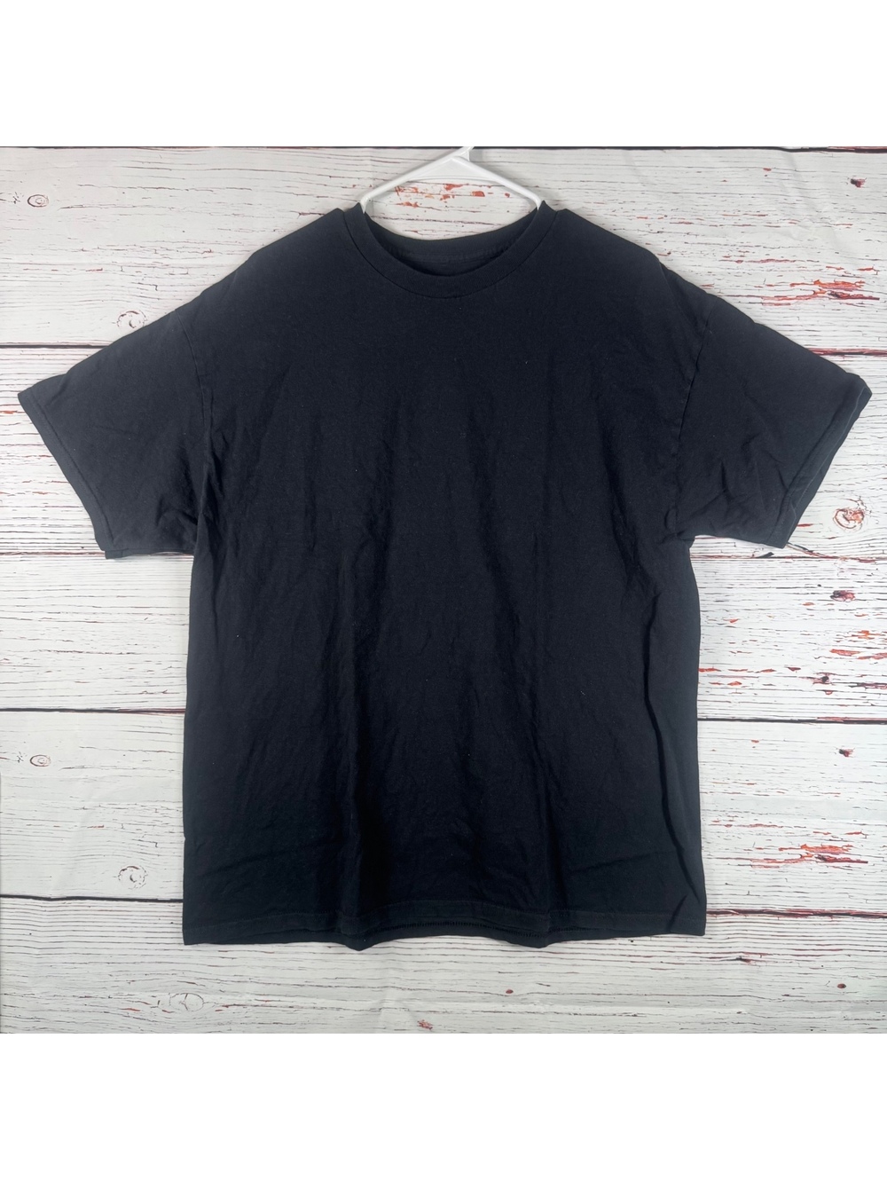 Basic Black Crew Neck T-Shirt for Men